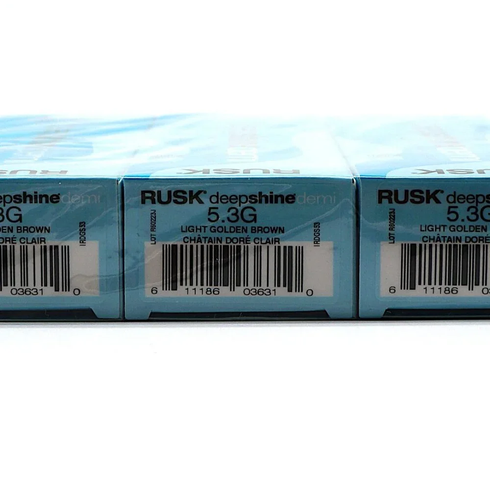 3 Pack Rusk Deepshine Demi 5.3G‎ Light Golden Brown NEW